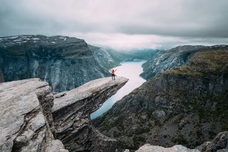 Die Trolltunga in Norwegen.