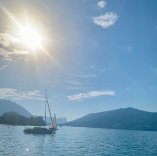 Segelboot auf dem Attersee