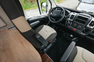 Drivers cab in CamperBoys Travel Van 