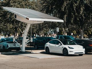 charging station or a tesla